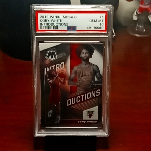 2019 Panini Mosaic Coby White intro ductions RC rookie card PSA 10 - Picture 1 of 2